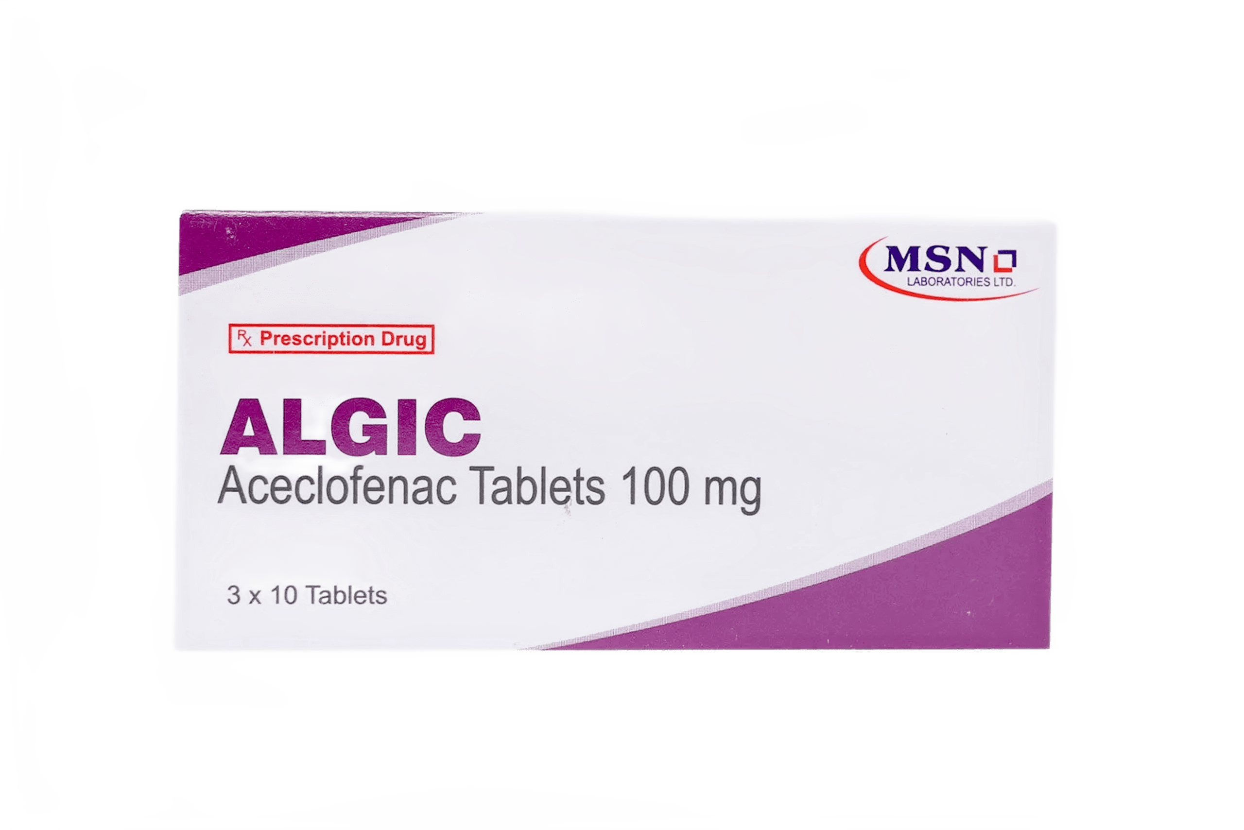 Algic Tablets packaging
