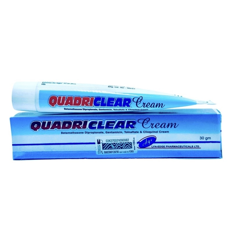 Quadriclear Cream packaging