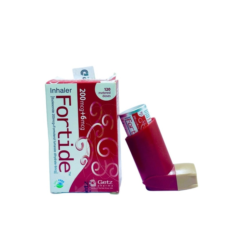 Fortide Inhaler 200 mcg + 6 mcg packaging