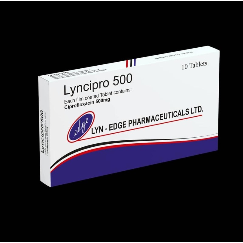 Lyncipro 500 Tablets packaging