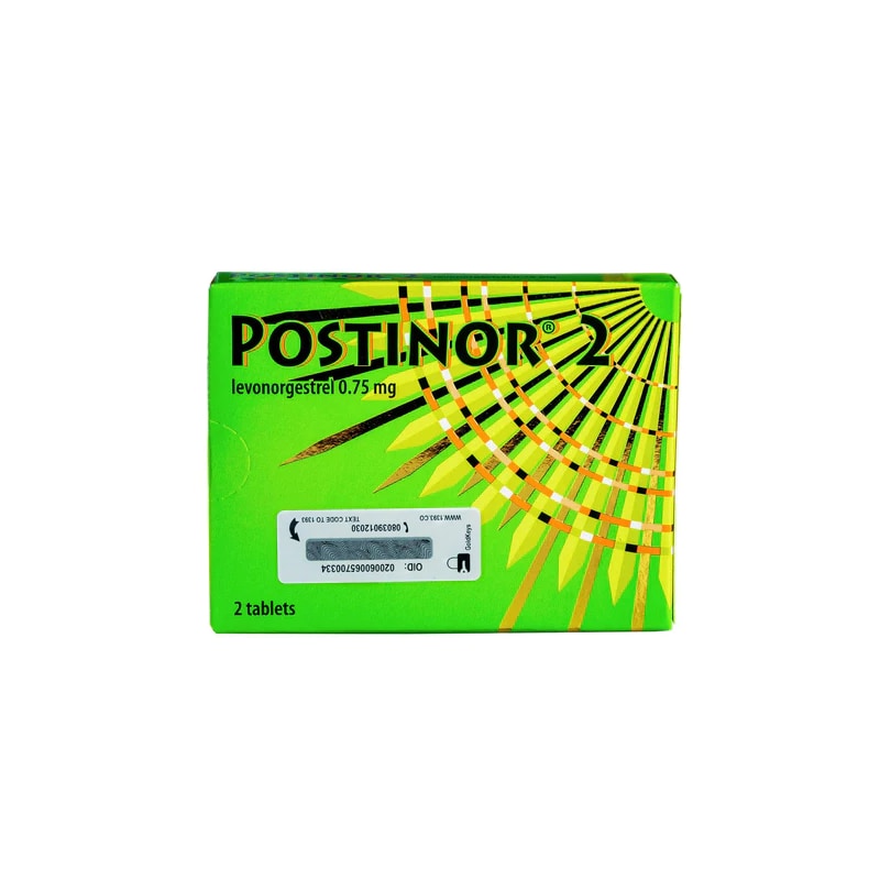 Postinor 2 packaging — view 1