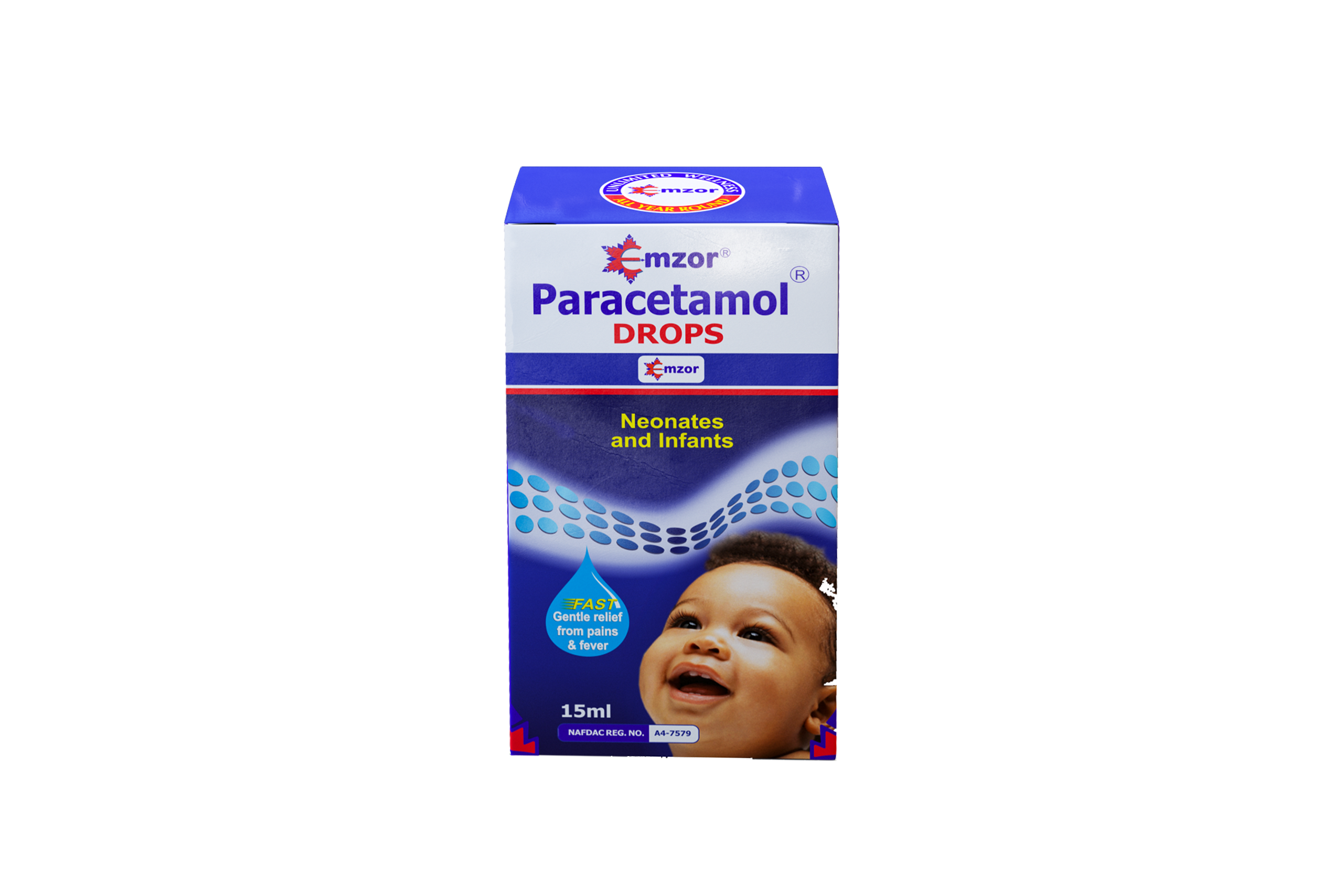 Emzor Paracetamol Drops packaging
