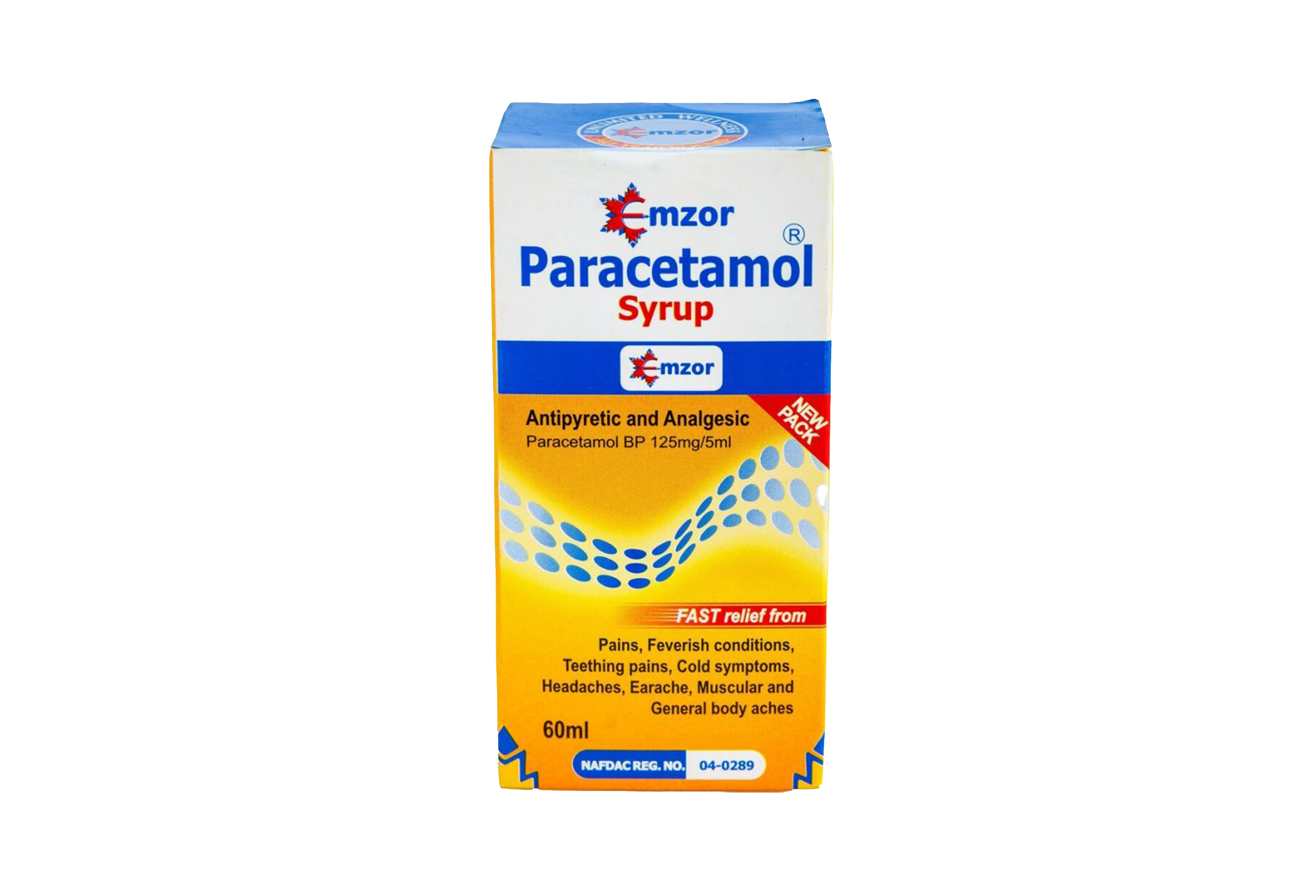 Emzor Paracetamol Syrup packaging