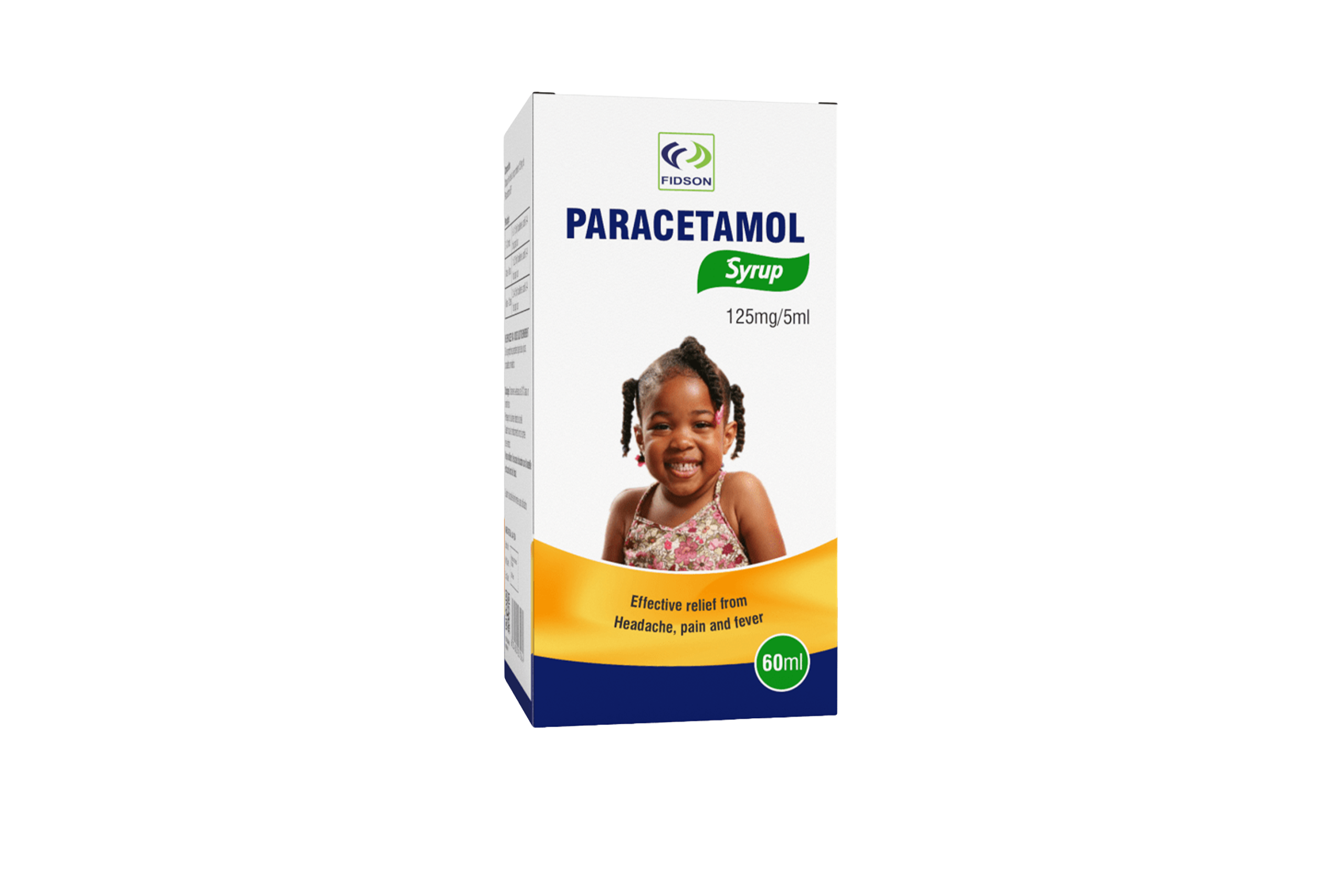 Fidson Paracetamol Syrup packaging
